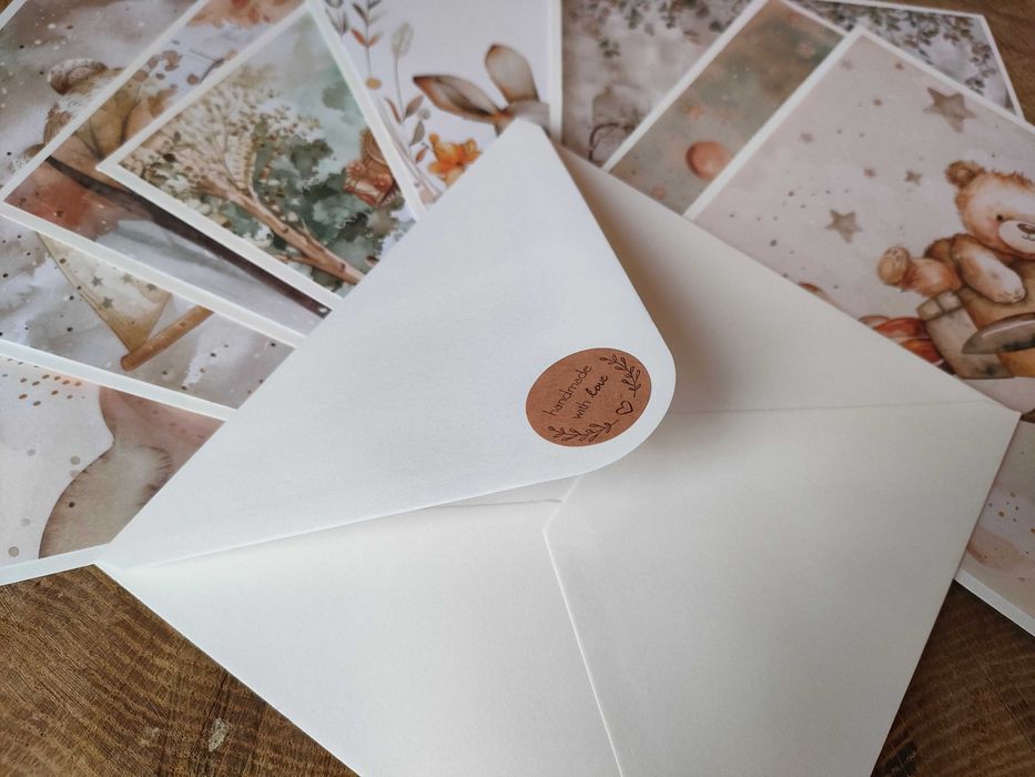 Ozdobna koperta na pieniądze dla dziecka handmade karuzela koniki