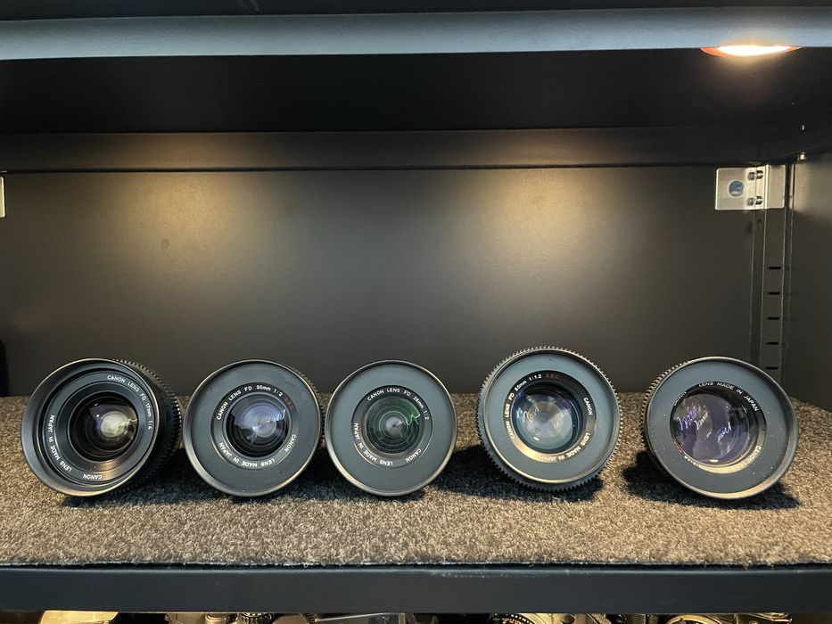 Kit Canon FD e acessórios