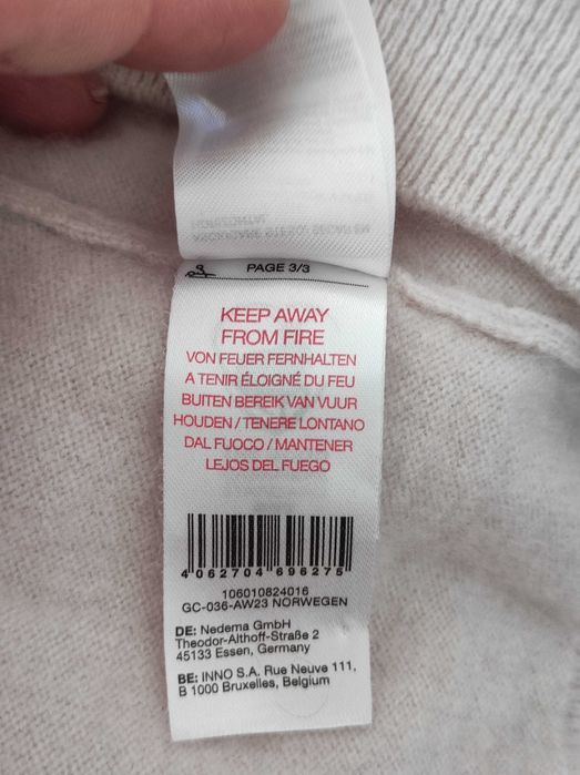 - Galeria - Kaszmirowy sweter r. 36