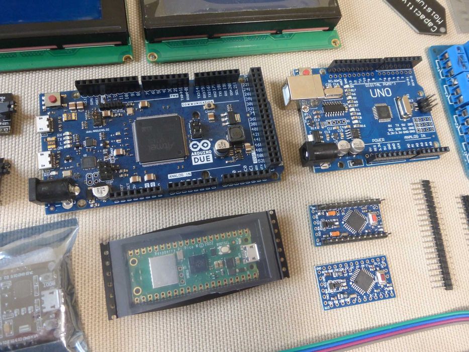 Zestaw Arduino Uno, Due, Pro Mini, Raspberry Pi Pico W ESP32 moduły