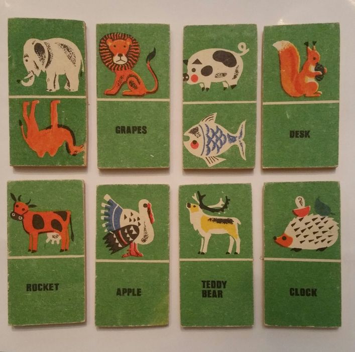 Детское лото домино English настольная игра английский язык