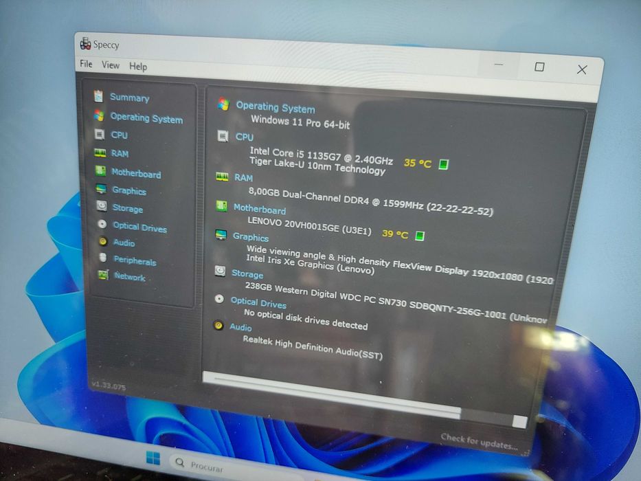Lenovo L13 yoga gen2 i5 11gen+8gb ram+256 gb ssd *COMO NOVO*