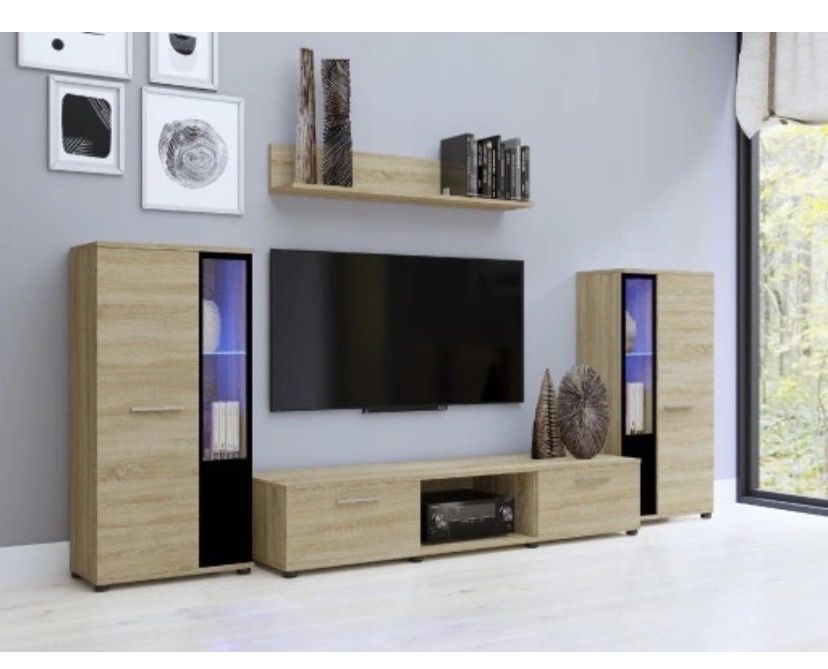 Meble rtv dąb sonoma