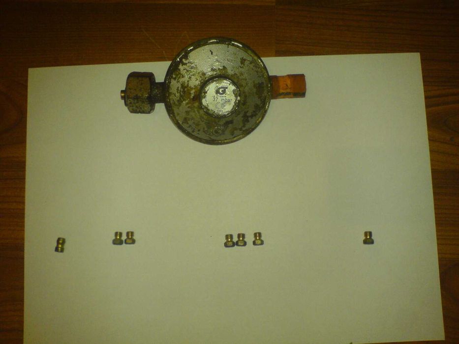 Kuchnia gazowa propan-butan EGAZ: reduktor, dysze, kolanko do palnika