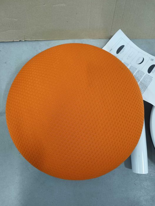 Topstar Stołek biurowy Sitness Bob aluminium biały pomarańczowy