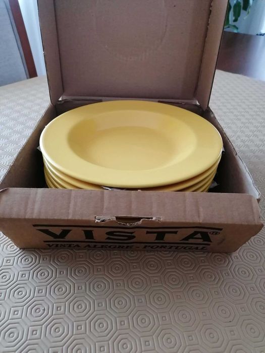 6 Pratos de Sopa - Vista Alegre (NOVOS)