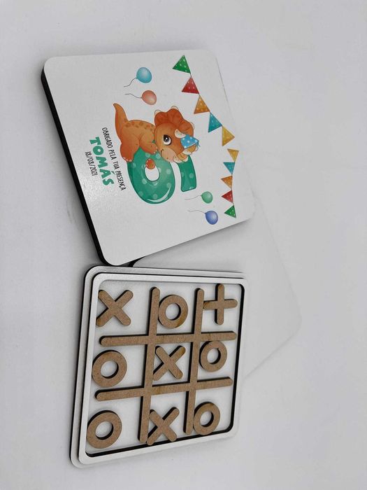 SUGESTÃO NATAL: Jogo do Galo com tampa com foto personalizada