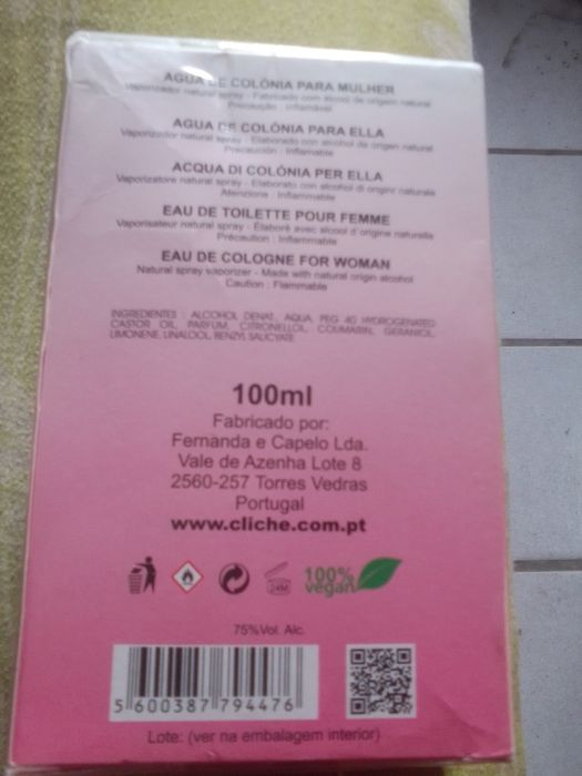 Eau de toilette feminino