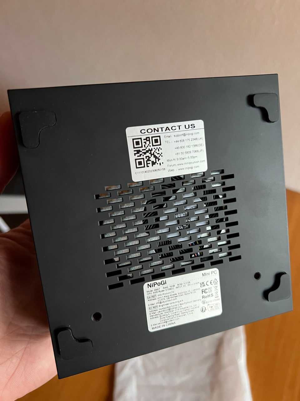 NiPoGi AM07 Mini Gamer PC AMD Ryzen 5 5560U (up to 4.0 GHz), 16 GB