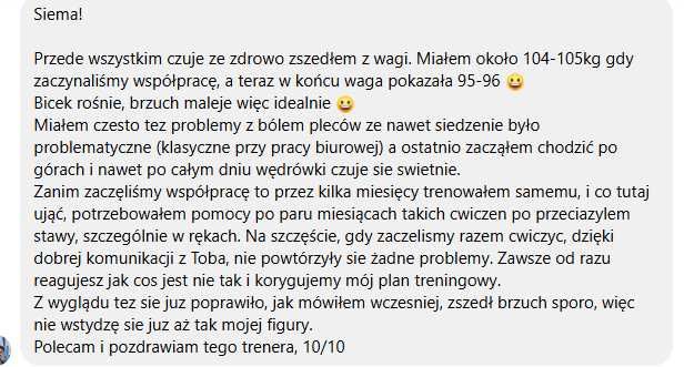 Trener personalny | Warszawa Ursynów | Treningi 1:1