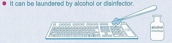 Klawiatura wodoodporna - możliwość dezynfekcji!!!