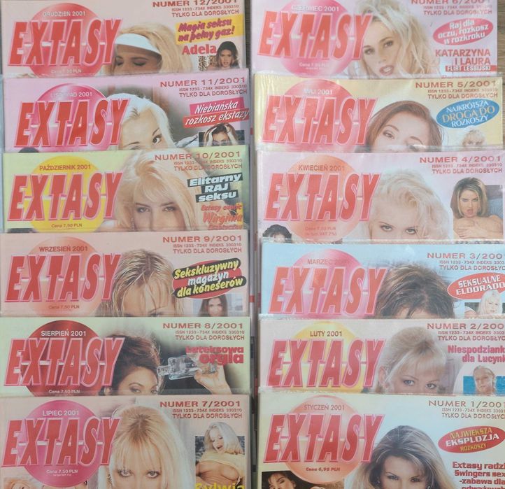 EXTASY CZASOPISMA bdb stan dodatki polecam