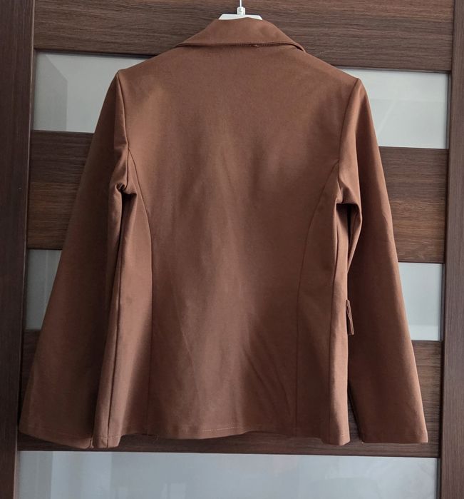 Nowa czekoladowa marynarka Top Trendy S