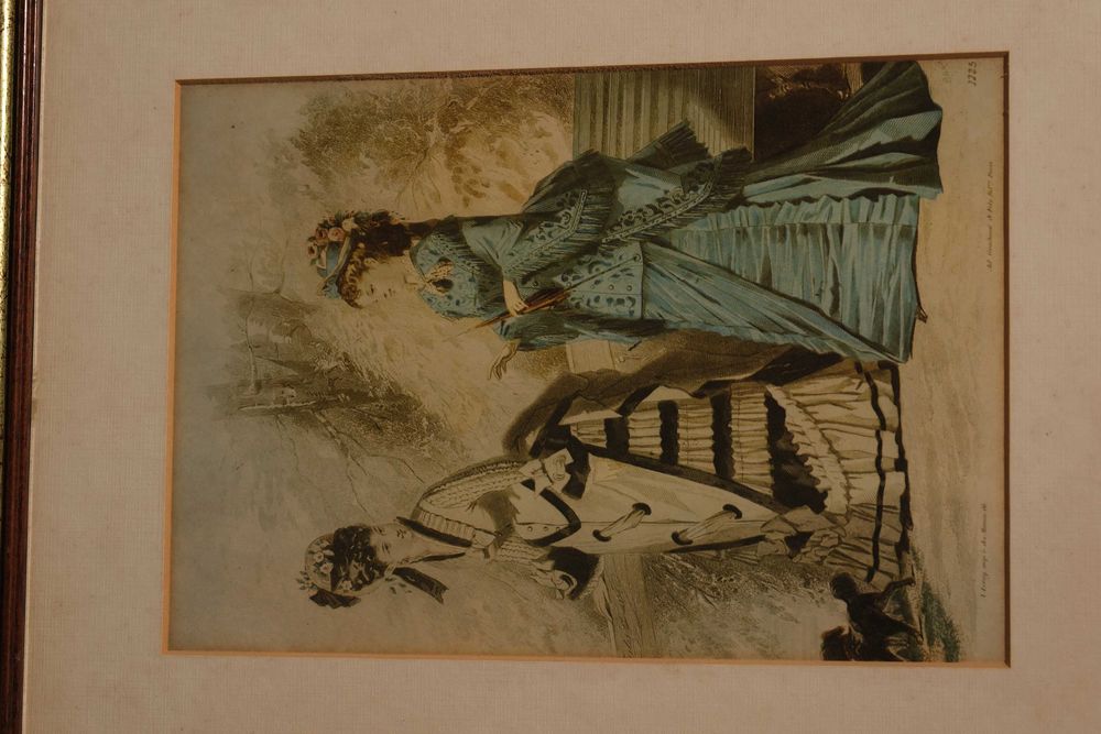 Antique Frames with Victorian Illustrations - Pair64741007366401121