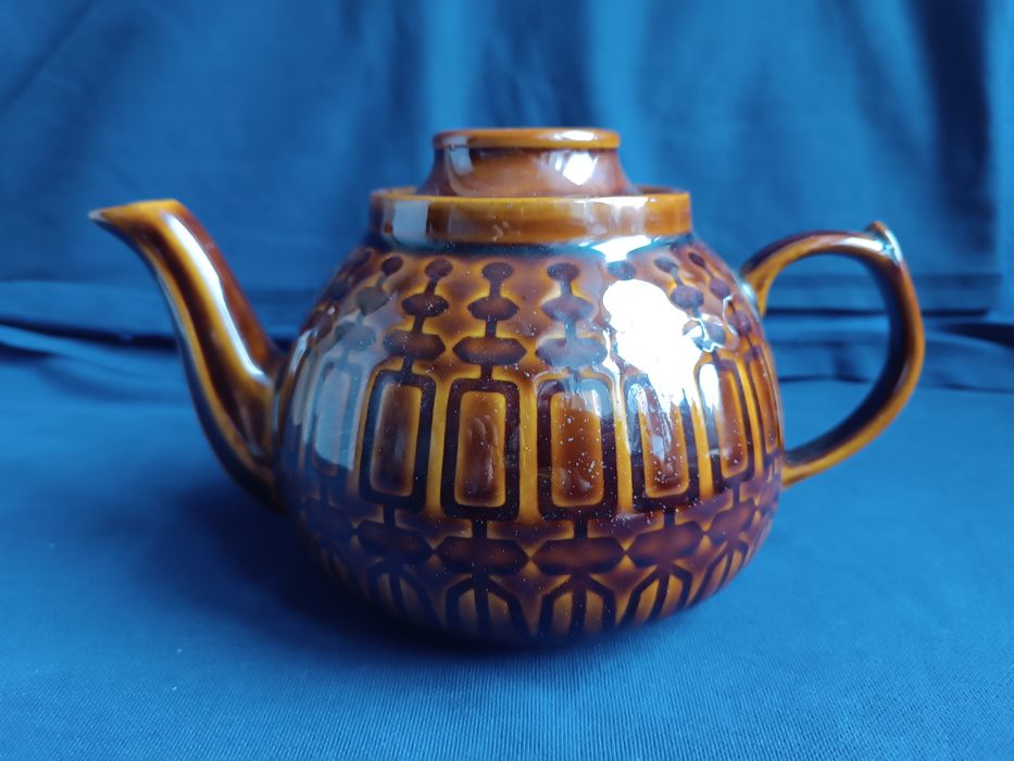 Imbryk wzór Aztecki porcelit Pruszków PRL