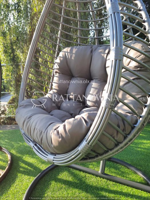 Fotel Wiszący Ogrodowy Bujany Kokon Bujak Huśtawka XXL WYPRZEDAŻ -20%