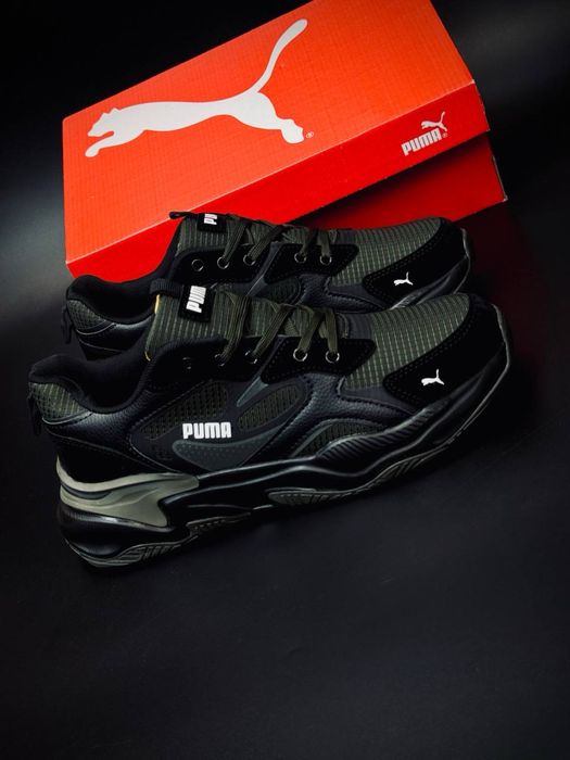 New ‼️Мужские кроссовки puma Black Green Army хит продаж красовки пума