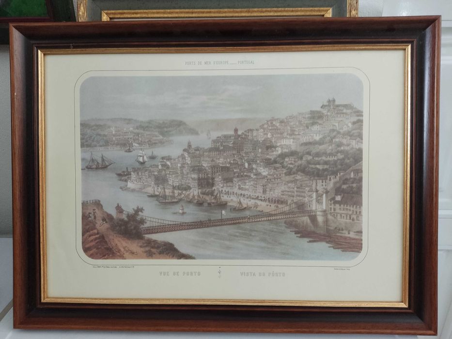 Vários Quadros/pinturas Rio/Riberia/Pontes Porto/Gaia