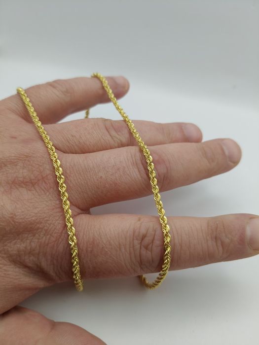 Złoty Łańcuszek Kordel 50cm Pr.585 Nowy Zapraszamy