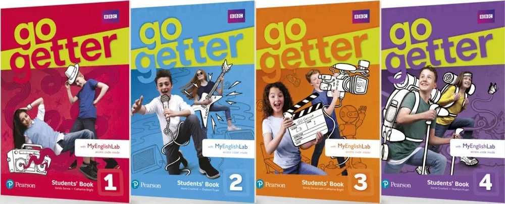 Go getter 1,2,3,4 (комплект: книга, зошит)