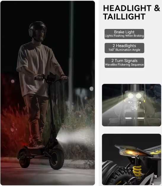 Trotinete Elétrica Ootd T10, 48v 13.5ah, 500w | 900W, 50km/h 11Pol