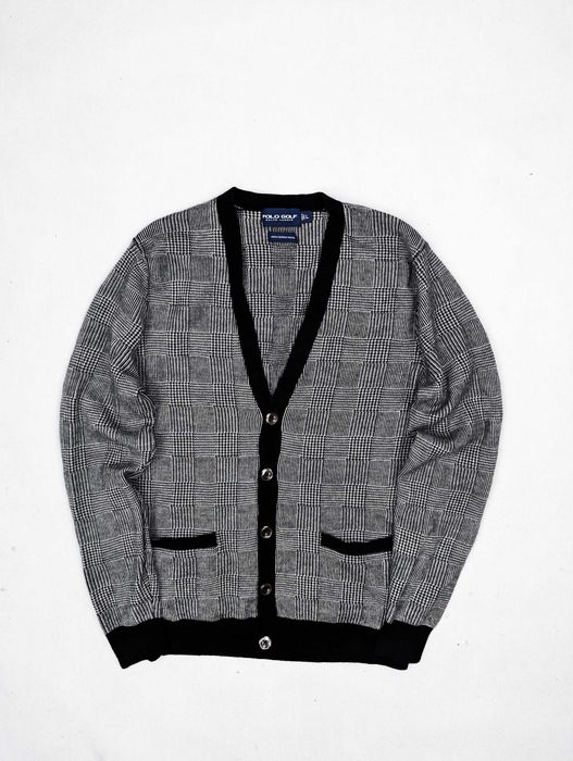 Polo Ralph Lauren sweter rozpinany czarny 100% wełna merynosa merino L