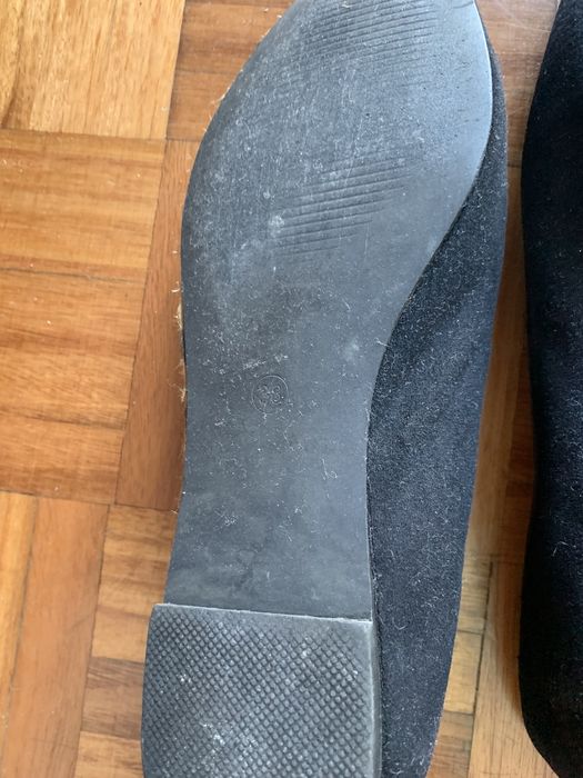 Sabrinas pretas e padrão leopardo número 38