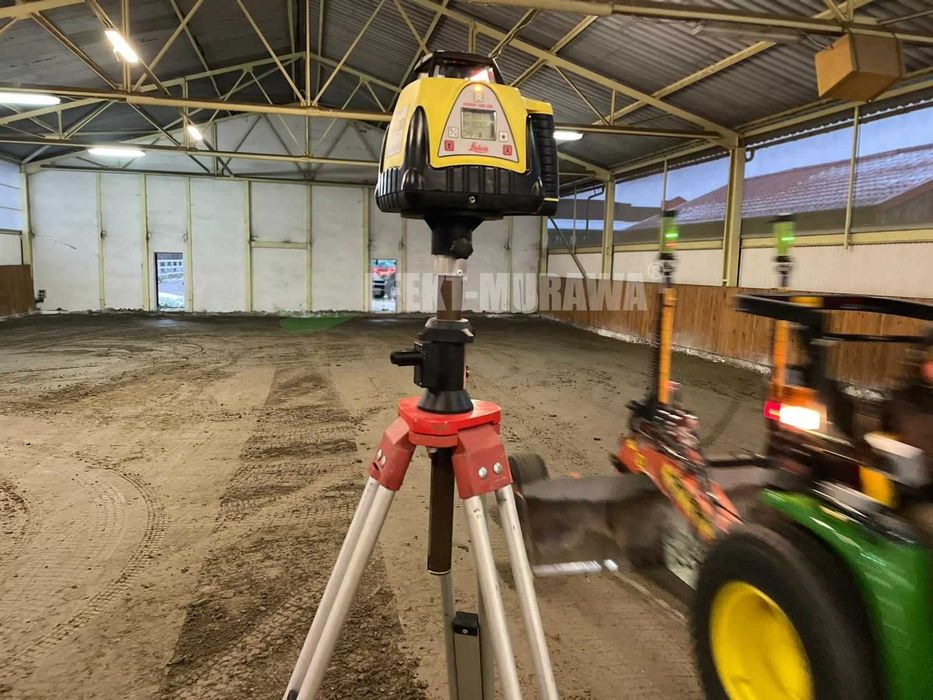 równiarka laserowa niwelacja równanie laserowe działek terenu ziemi