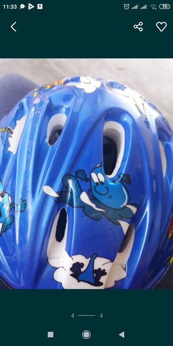 Kask dziecięcy rowerowy 56cm xs s