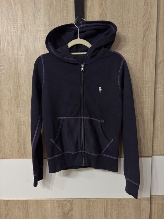 Bluza Polo Ralph Lauren S damska fioletowa nowsza kolekcja rozsuwana