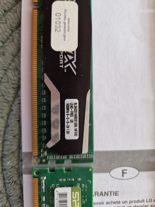 Zestaw pamięci RAM DDR3 – 2x4GB GoodRam + 8GB + 8GB + 4GB