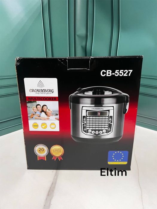 Мультиварка, пароварка Crownberg СВ-5527 5L 42 програми 1000 Вт
