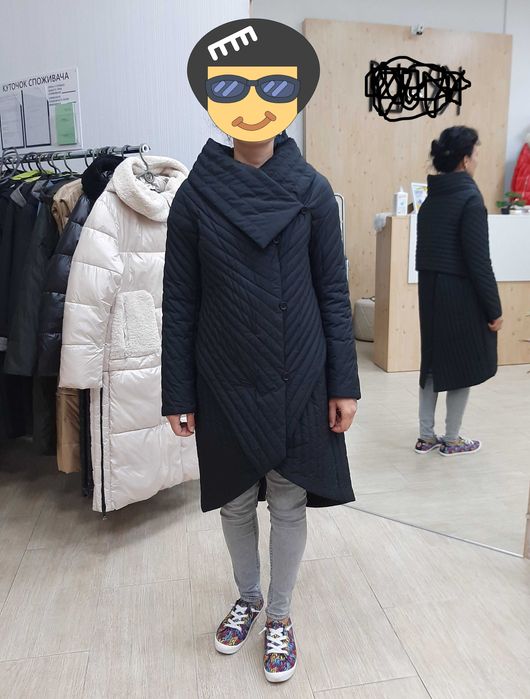 Пальто жіноче демісезонне 42-44, холодна осінь / тепла зима