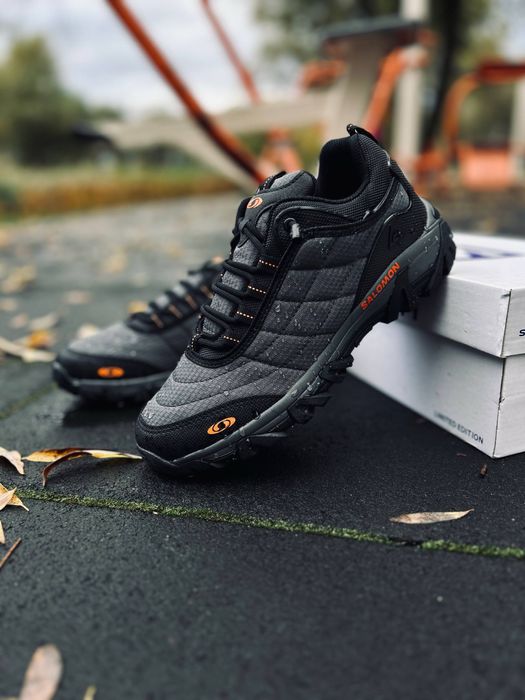 Серые кроссовки +10 -25 термо кросовки Саломон / Salomon