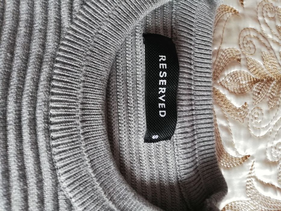 Sweter męski prążkowany