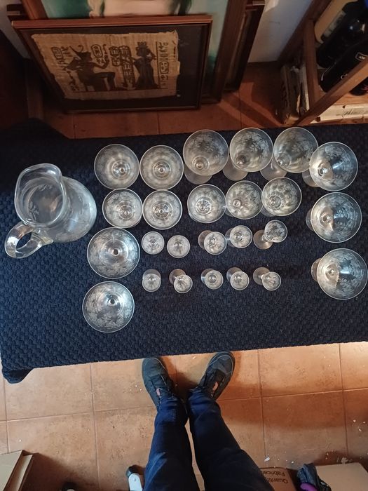 Conjunto de copos anos 60