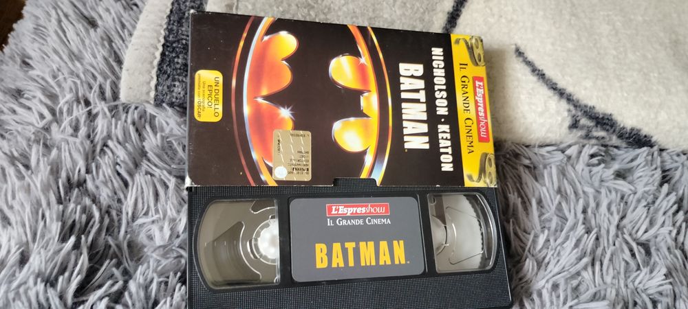 Kaseta VHS z filmem "Batman" z 1989 roku