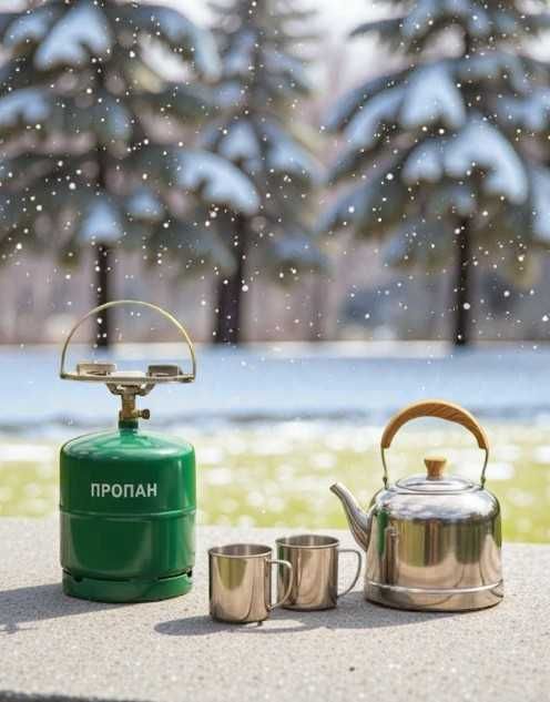 Газовый комплект 8 л для кемпинга, рыбалки и дачи