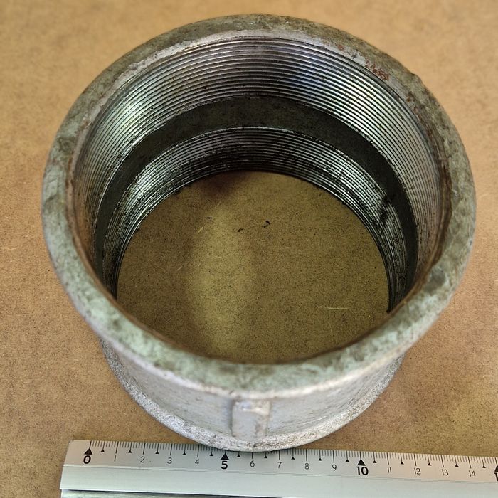 União Simples Galvanizada 4" - Nova
