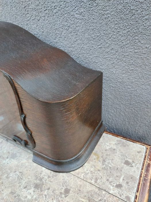 679 Obudowa starego zegara Emes kominkowy bufetowy