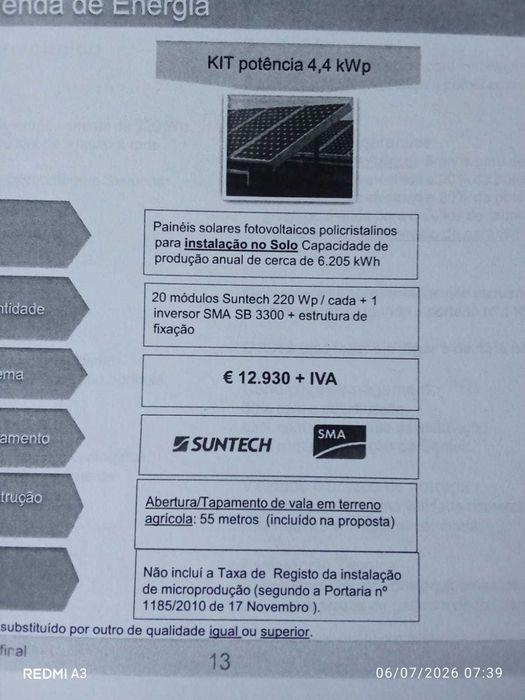 Conjunto de Paineis Solares