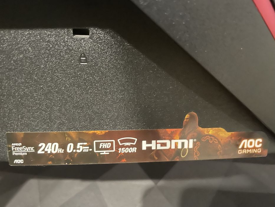Monitor AOC 240hz 27 cali zakrzywiony