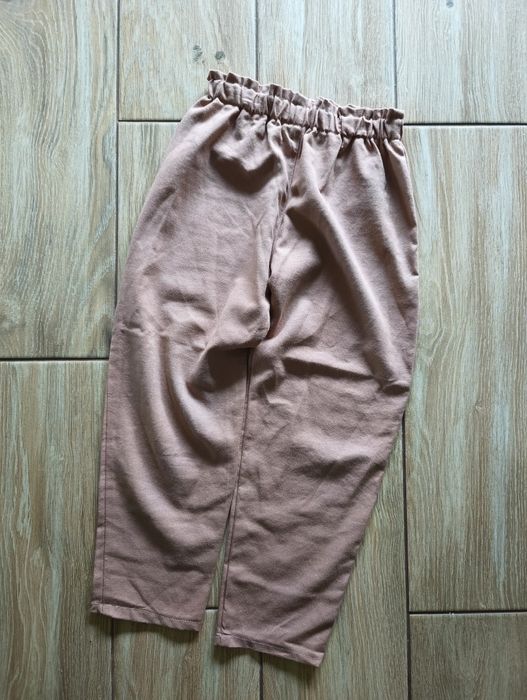 Lniane spodnie Apanele r. 128 paperbag