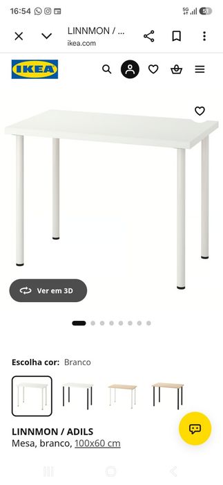 Secretária branca IKEA