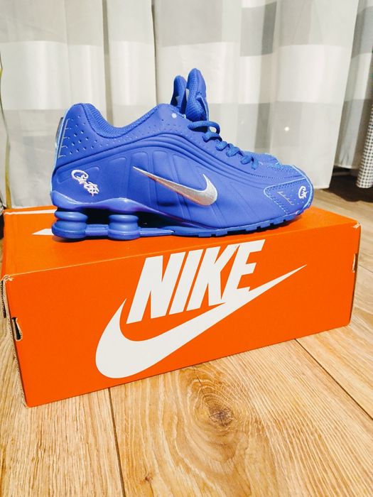 Buty Nike Shox R4 Corteiz Blue Rozmiar 38 MĘSKIE/DAMSKIE NOWE