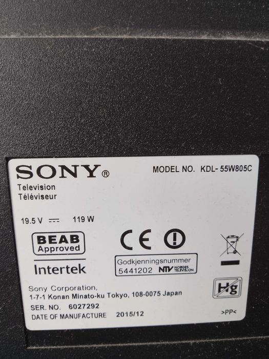 Продам телевизор Sony плазма діагональ 55 см