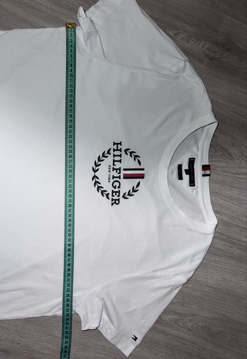 Tommy hilfiger Xl-xxl оригинал белая футболка поло,томми хилфигер,біла футболка поло чоловіча томмі хілфігер