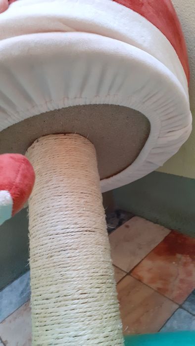 Arranhador gatos 3 em 1 com casota cogumelo Super Mario NOVO