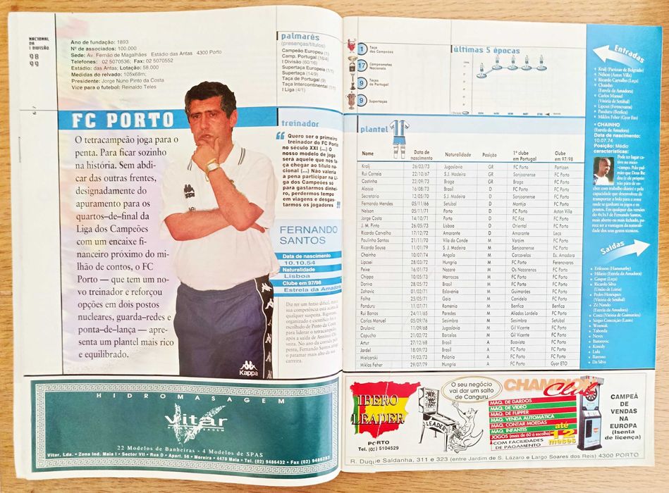 Revista O Jogo época 1998-99