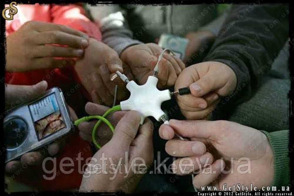 Перехідник Splitter Pro - розгалужувач для навушників зірка